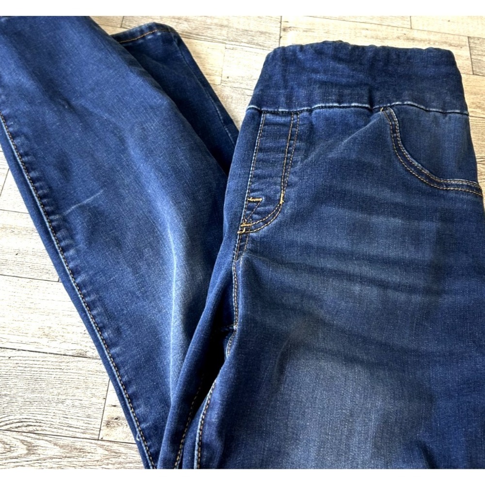 Rock & Republic Denim Rx Fever Pull On Skinny Jeans Women's 14 Blue Denim Pants